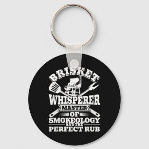 Brisket Whisperer Perfect Wrijf BBQ Roker Grill Vo Sleutelhanger