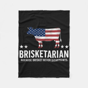 Brisketarian Brisket BBQ Voor Mannen Grappige Mann Fleece Deken