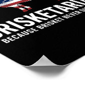 Brisketarian Brisket BBQ Voor Mannen Grappige Mann Poster (Hoek)