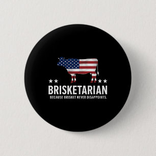 Brisketarian Brisket BBQ Voor Mannen Grappige Mann Ronde Button 5,7 Cm