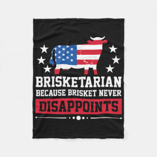 Brisketarian omdat Brisket Bbq nooit teleurstelt Fleece Deken
