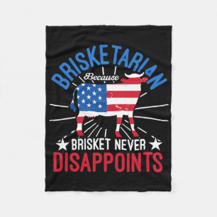 Brisketarian omdat Brisket Bbq nooit teleurstelt Fleece Deken