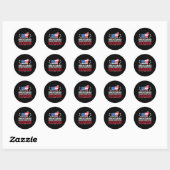 Brisketarian omdat Brisket Bbq nooit teleurstelt Ronde Sticker (Vel)