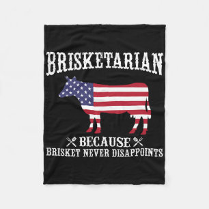 Brisketarian omdat Brisket nooit verdwijnt - B Fleece Deken