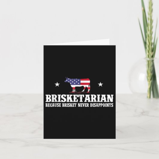 Brisketarian omdat Brisket nooit verdwijnt - B Kaart (Voorkant)
