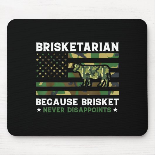 Brisketarian omdat brisket teleurstelt shirt bbq muismat (Voorkant)
