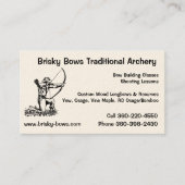 Brisky Bows Archery Visitekaartje (Voorkant)