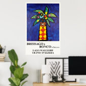 Brissago e Ronco s Ascona, Zwitserland,Reizen Poster (Thuiskantoor)