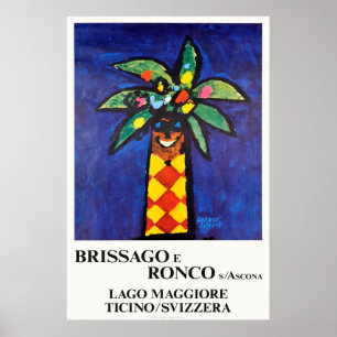 Brissago e Ronco s Ascona, Zwitserland,Reizen Poster