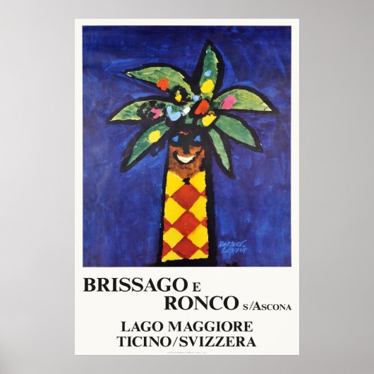 Brissago e Ronco s Ascona, Zwitserland,Reizen Poster (Voorkant)