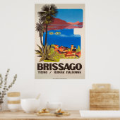 Brissago, Ticino, Zwitserland,Reisposter Poster (Keuken)
