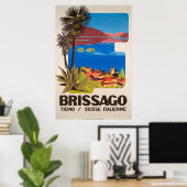 Brissago, Ticino, Zwitserland,Reisposter Poster (Thuiskantoor)