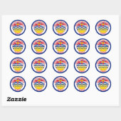 BRISTISH COLUMBIA, CANADA RONDE STICKER (Vel)