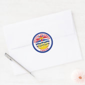 BRISTISH COLUMBIA, CANADA RONDE STICKER (Envelop)