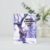 Bristlecone Pine in wintersneeuw Bryce Canyon Briefkaart (Staand voorkant)