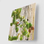 Bristlecone Pine Vierkante Klok (Hoek)