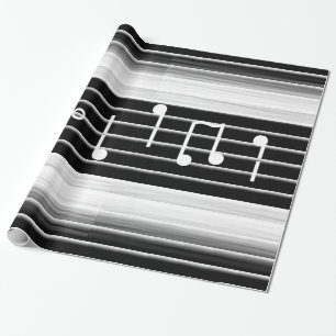 Bristles Musical Notes Cadeaupapier