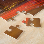 Bristol-aanmelding in maroon en Sinaasappel Legpuzzel (Zijkant)