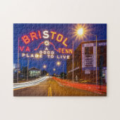 Bristol-aanmelding in maroon en Sinaasappel Legpuzzel (Horizontaal)