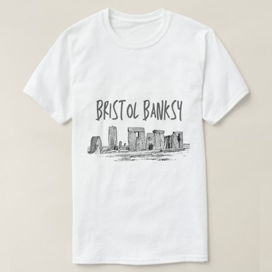 Bristol Banksy, Bristol Banksy Graphic, Gift Fo T-shirt (Design voorkant)