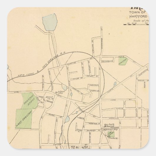 Bristol Borough Vierkante Sticker (Voorkant)