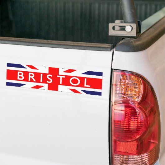 Bristol: Britse vlag Bumpersticker (Op Truck)
