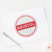 Bristol City Pride Embleem – Engelse identiteit Ronde Sticker (Envelop)