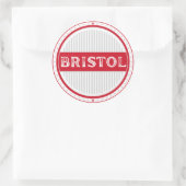 Bristol City Pride Embleem – Engelse identiteit Ronde Sticker (Tas)