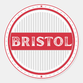 Bristol City Pride Emblem – English Identity Ronde Sticker