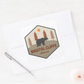 Bristol Cliffs Wilderness Beer Vierkante Sticker (Envelop)