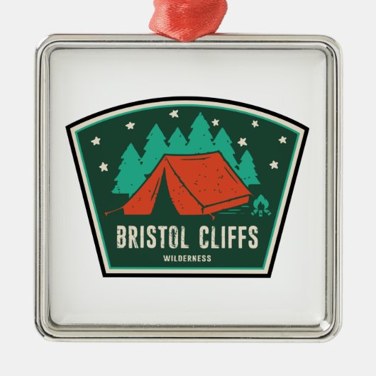Bristol Cliffs Wilderness Vermont Camping Metalen Ornament (Voorkant)