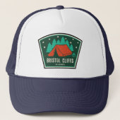 Bristol Cliffs Wilderness Vermont Kamperen Trucker Pet (Voorkant)