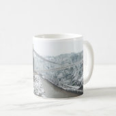 Bristol Clifton Suspension Bridge in de winter Koffiemok (Voorkant rechts)