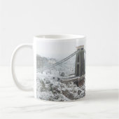 Bristol Clifton Suspension Bridge in de winter Koffiemok (Links)