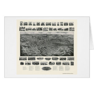 Bristol, CT Panorama Kaart - 1907