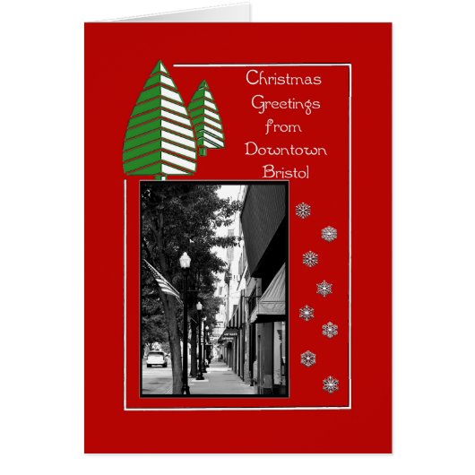 Bristol Downtown Holiday-kaart (Voorkant)