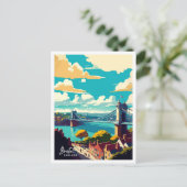 Bristol Engeland Art Travel illustratie Briefkaart (Staand voorkant)