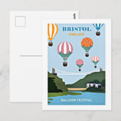 Bristol Engeland ballonfestival Briefkaart (Voorkant / Achterkant)