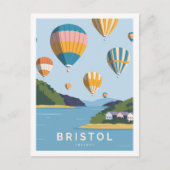 Bristol Engeland Beroemde Reisplaats Illustratie Briefkaart (Voorkant)