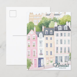 Bristol Engeland Gouache Schilderillustratie Reize Briefkaart