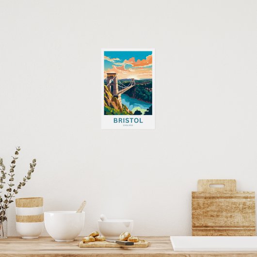 Bristol Engeland Reisprint Poster (Keuken)