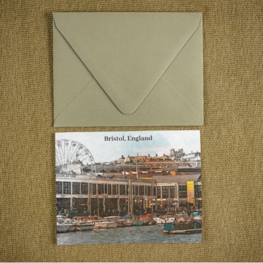 Bristol Engeland Verenigd Koninkrijk Panorama Uitz Briefkaart