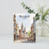 Bristol Engeland Waterverf schilderij reizen Briefkaart (Staand voorkant)