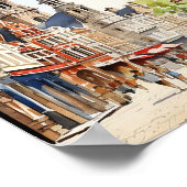 Bristol Engeland Waterverf schilderij reizen Poster (Hoek)