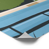 Bristol England Retro Travel Art  Poster (Hoek)