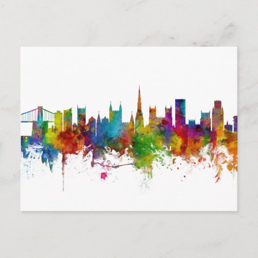 Bristol England Skyline Briefkaart (Voorkant)