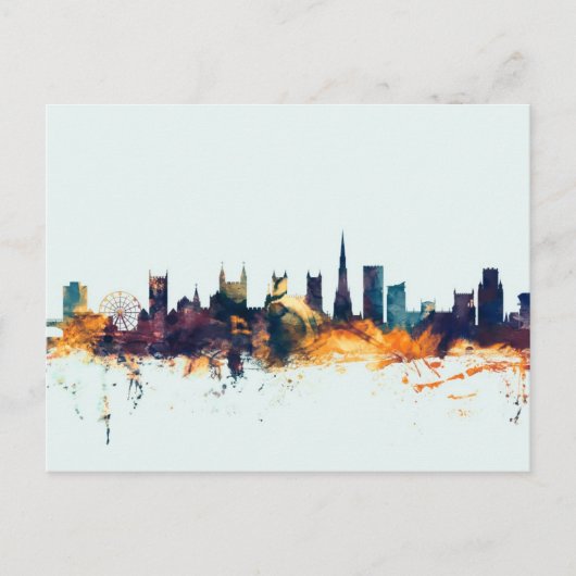 Bristol England Skyline Briefkaart (Voorkant)