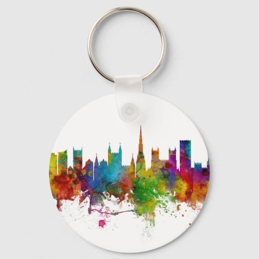 Bristol England Skyline Sleutelhanger (Voorkant)