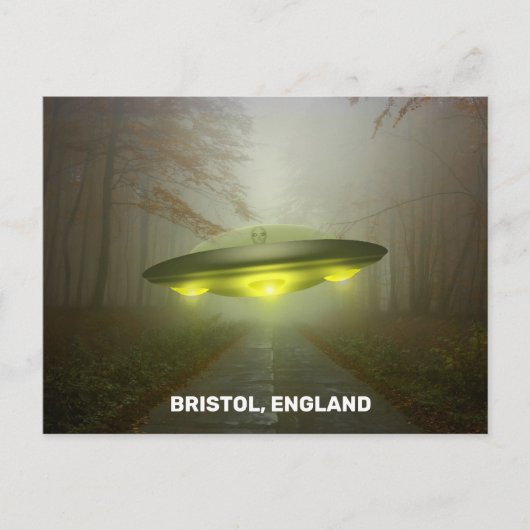 BRISTOL ENGLAND SPACESHIP UFO ART Briefkaarten (Voorkant)