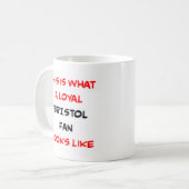 Bristol-fan, trouwe koffiemok (Voorkant links)